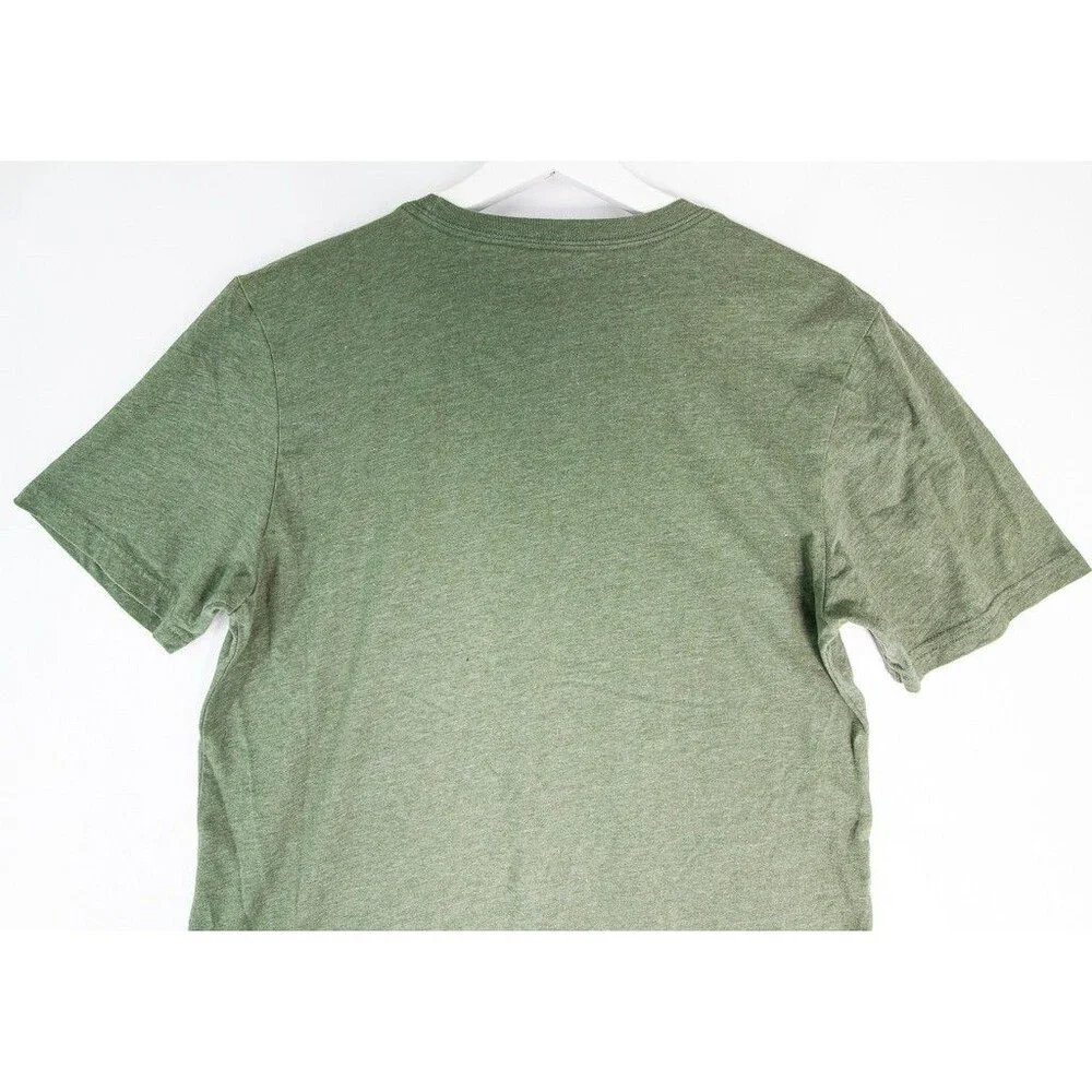 The North Face Logo Standard Fit T-Shirt Men's Size Small Olive Green